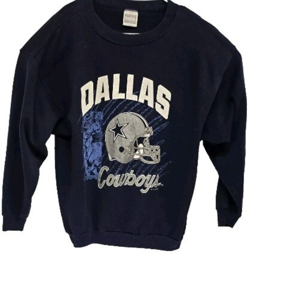 Vintage 1991 Dallas Cowboys Tultex Sweatshirt Navy Blue Mens 2XL Made in USA
